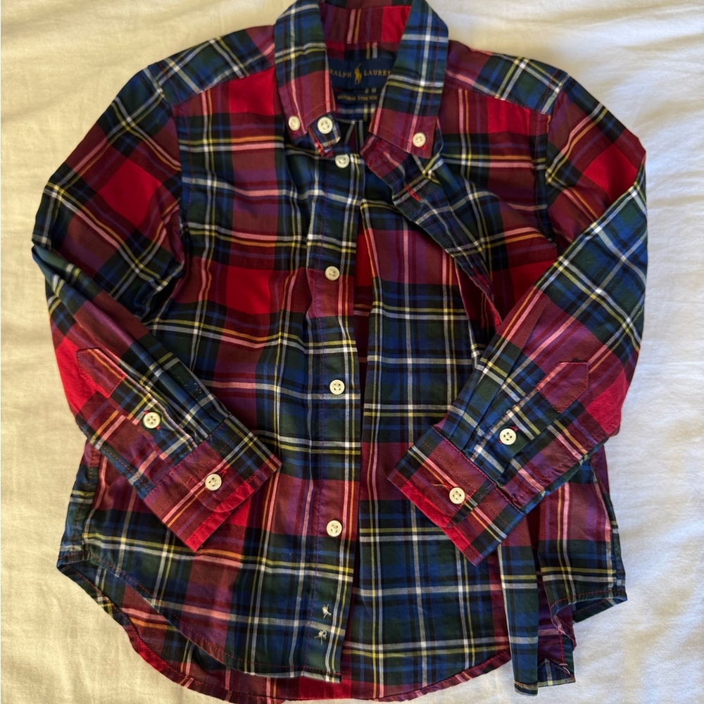 Boys Ralph Lauren Plaid button down